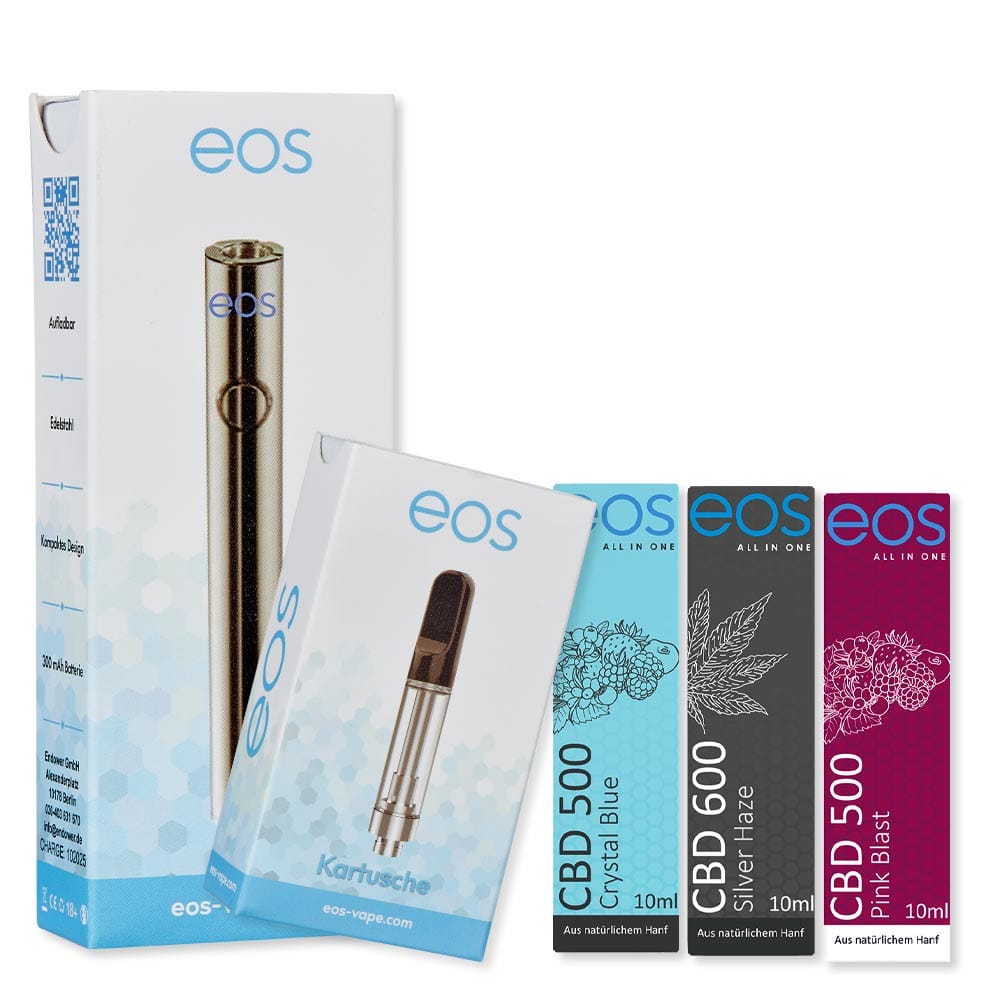 Starterset Eos Vape Pen + 1x CBD Liquid Nach Wahl- Bestpreis