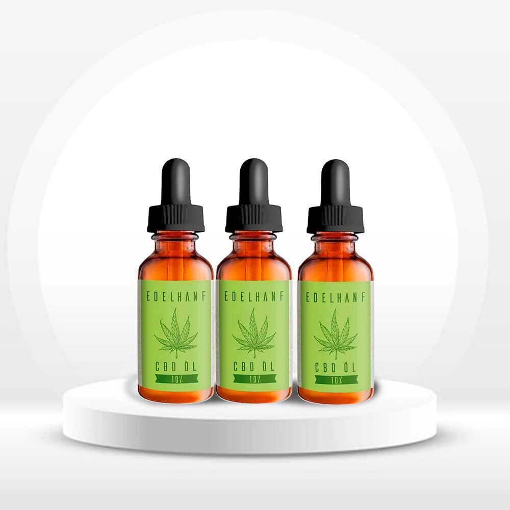 3x Edelhanf CBD Öl 10% 10 ml